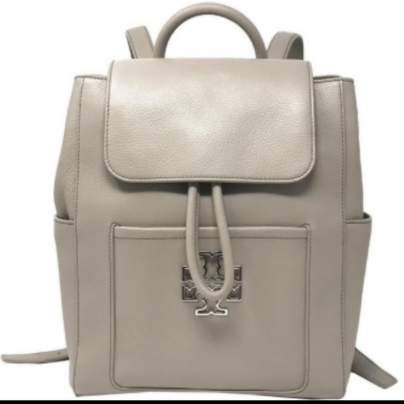 Tory Burch Bags Tory Burch Britten Backpack In French Gray Poshmark